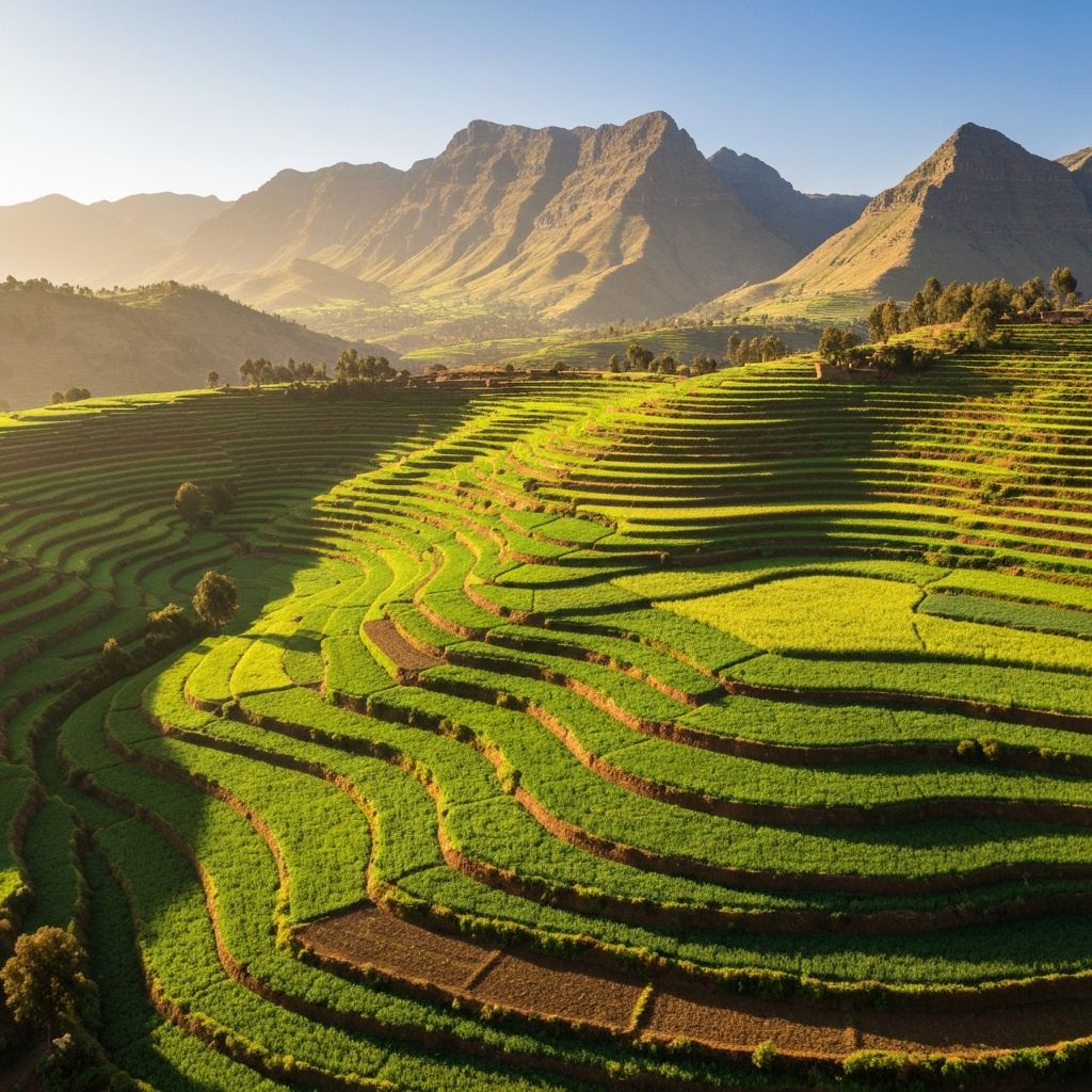 Ethiopian agricultural landscape